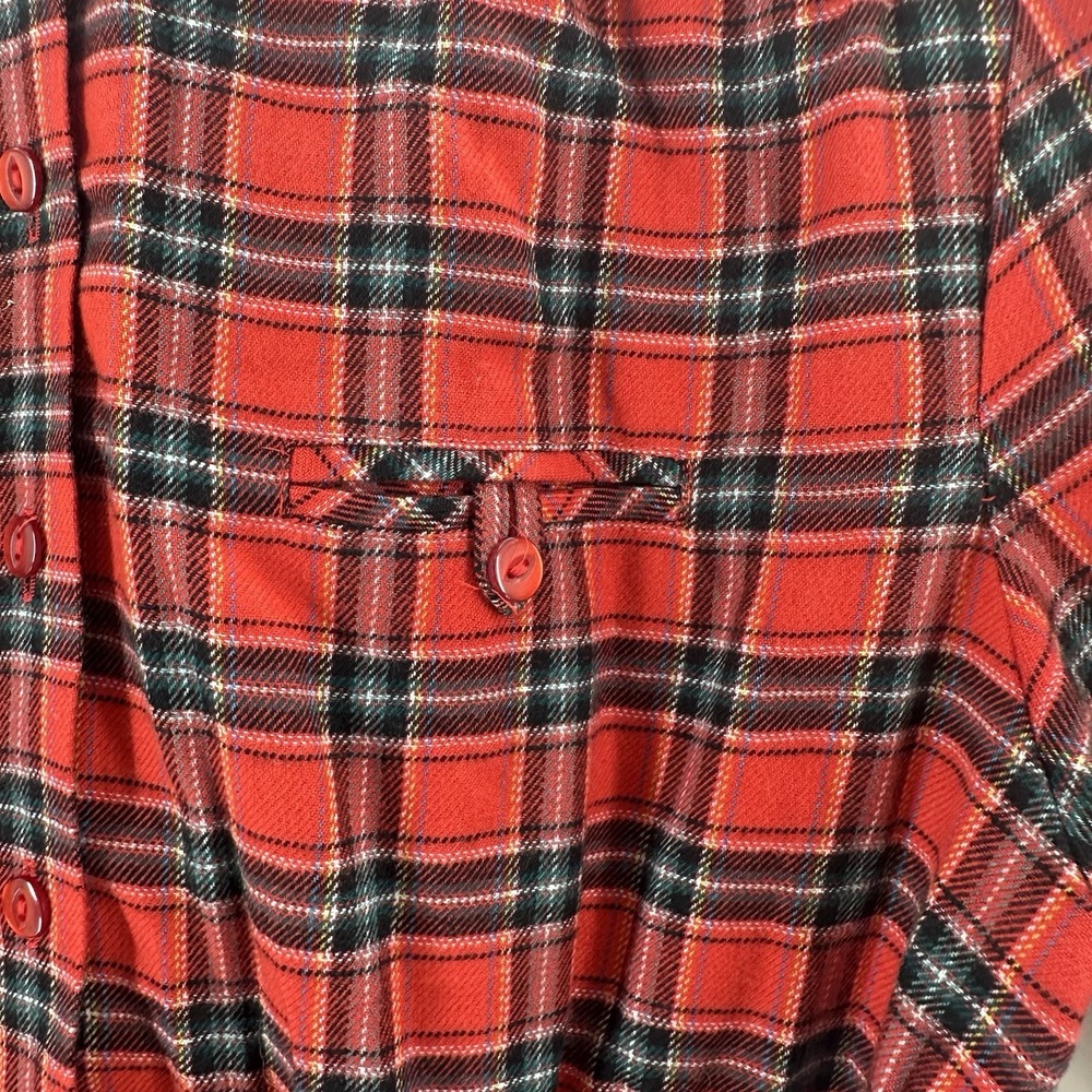 VTG 80s Don Sophisticates Dress Red Plaid School Girl Sz 10 BB39 Holiday NWT - Picture 11 of 13